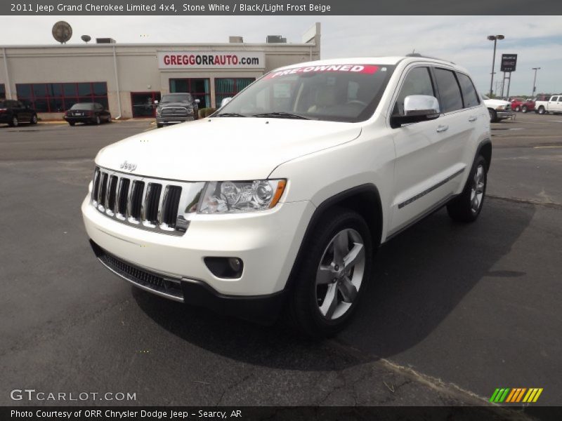 Stone White / Black/Light Frost Beige 2011 Jeep Grand Cherokee Limited 4x4