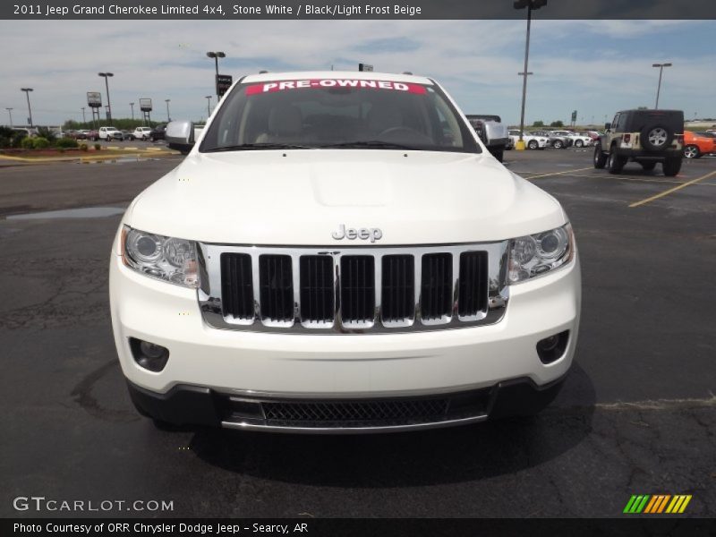 Stone White / Black/Light Frost Beige 2011 Jeep Grand Cherokee Limited 4x4