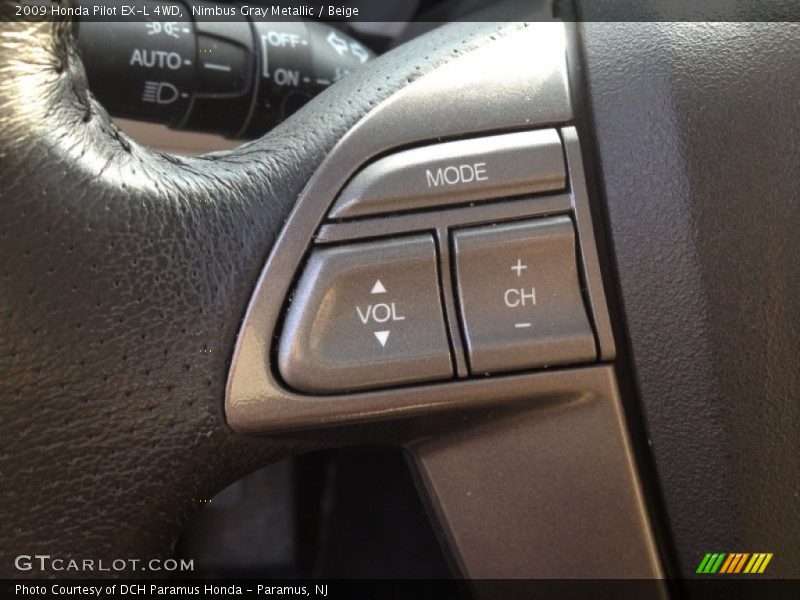 Nimbus Gray Metallic / Beige 2009 Honda Pilot EX-L 4WD