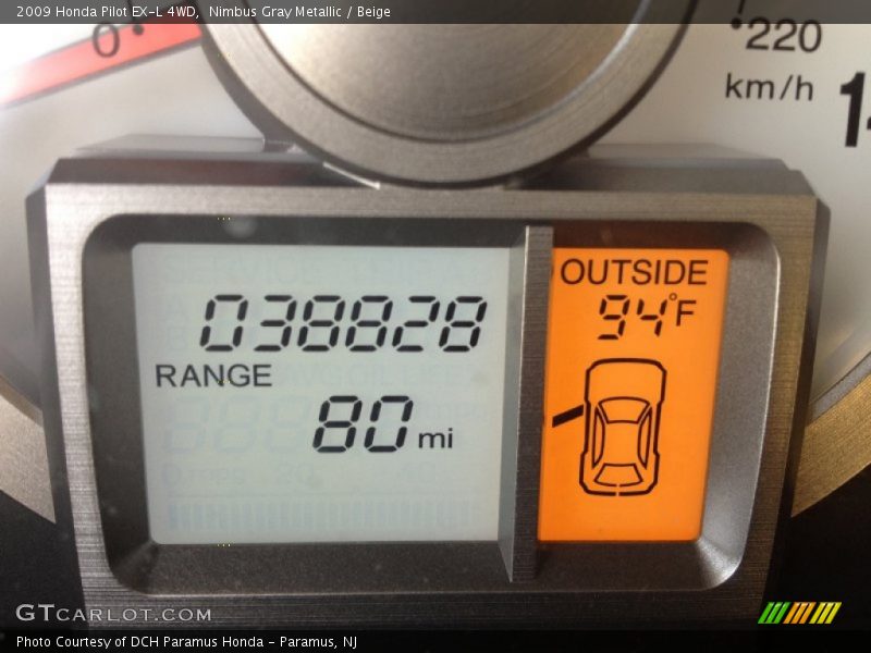 Nimbus Gray Metallic / Beige 2009 Honda Pilot EX-L 4WD
