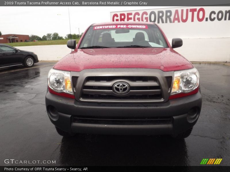 Barcelona Red Metallic / Graphite Gray 2009 Toyota Tacoma PreRunner Access Cab