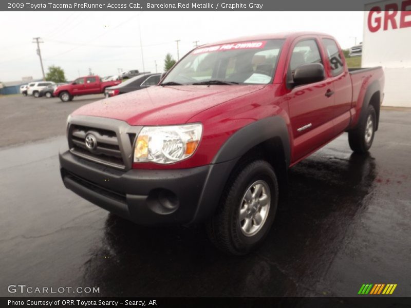 Barcelona Red Metallic / Graphite Gray 2009 Toyota Tacoma PreRunner Access Cab