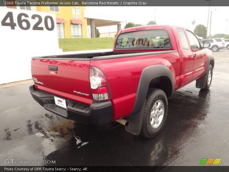 Barcelona Red Metallic / Graphite Gray 2009 Toyota Tacoma PreRunner Access Cab