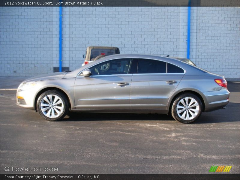 Light Brown Metallic / Black 2012 Volkswagen CC Sport