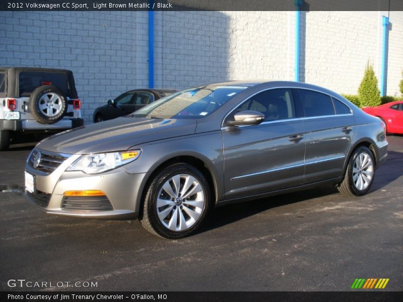 Light Brown Metallic / Black 2012 Volkswagen CC Sport