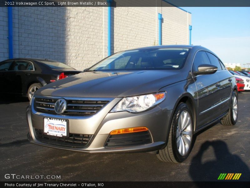 Light Brown Metallic / Black 2012 Volkswagen CC Sport