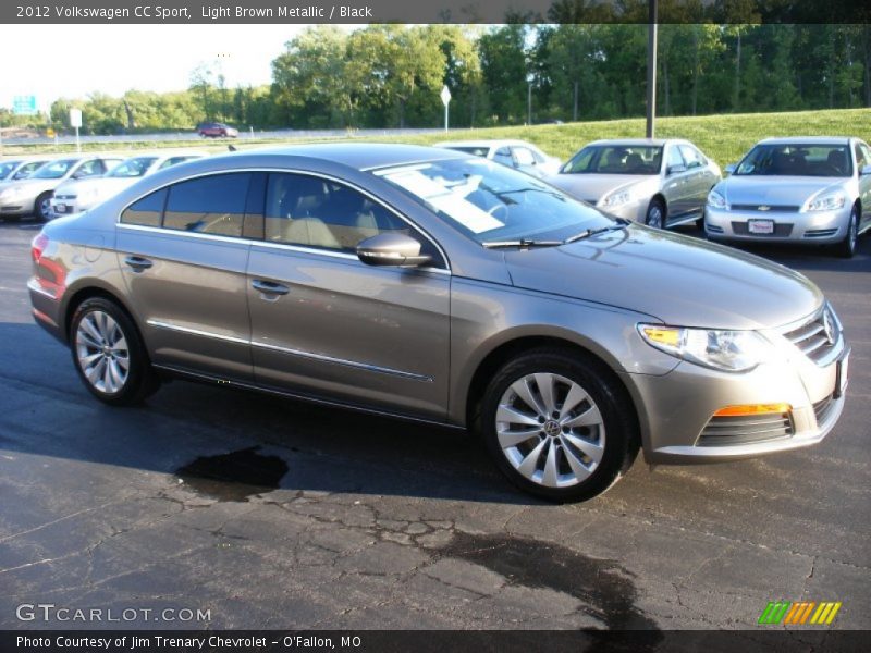Light Brown Metallic / Black 2012 Volkswagen CC Sport