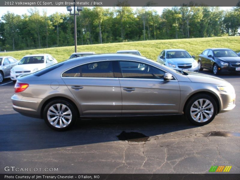 Light Brown Metallic / Black 2012 Volkswagen CC Sport