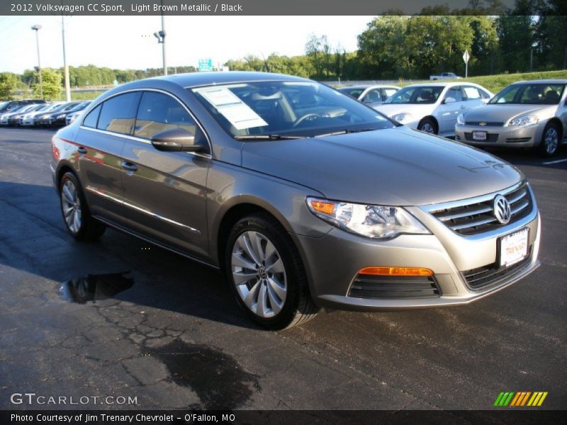Light Brown Metallic / Black 2012 Volkswagen CC Sport