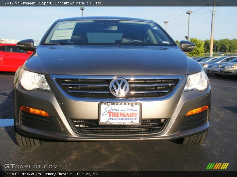 Light Brown Metallic / Black 2012 Volkswagen CC Sport