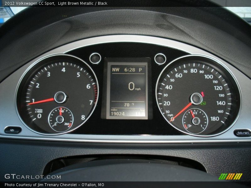 Light Brown Metallic / Black 2012 Volkswagen CC Sport