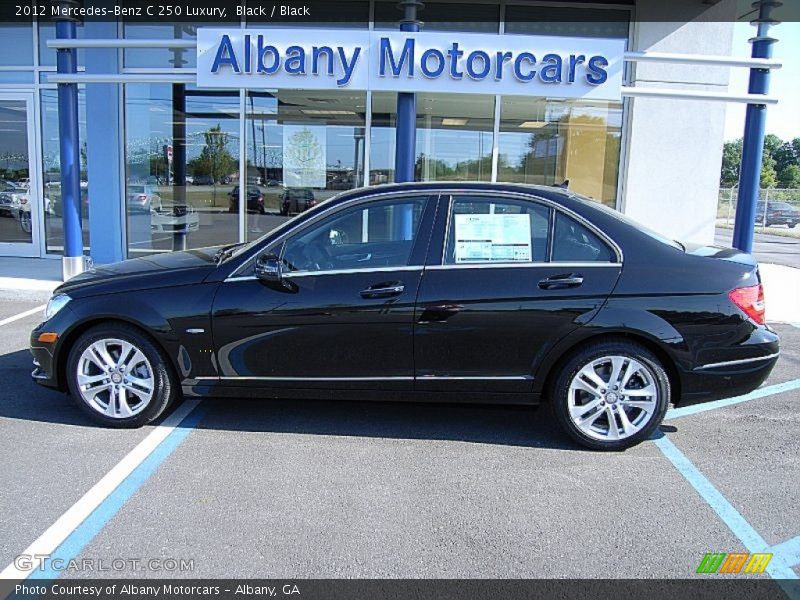 Black / Black 2012 Mercedes-Benz C 250 Luxury