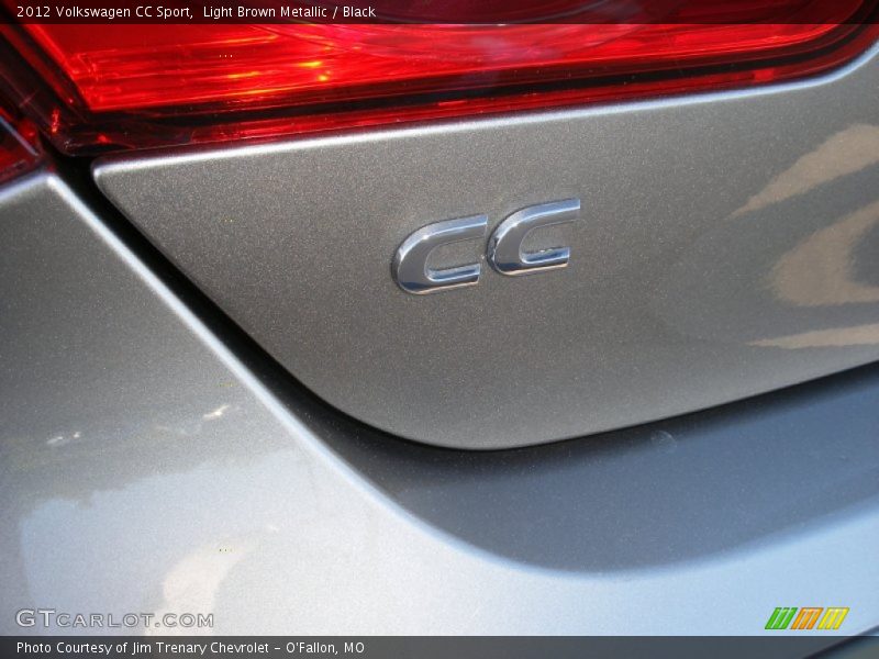 Light Brown Metallic / Black 2012 Volkswagen CC Sport