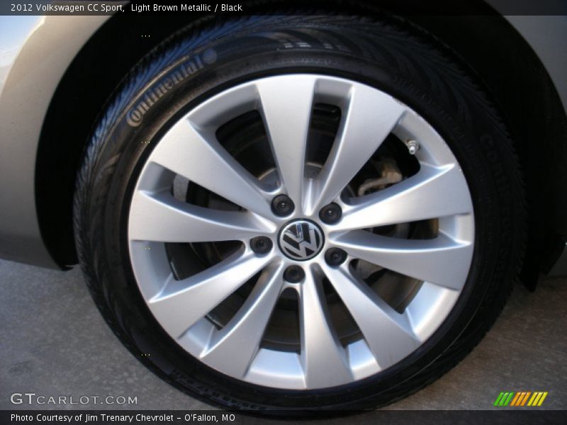 Light Brown Metallic / Black 2012 Volkswagen CC Sport