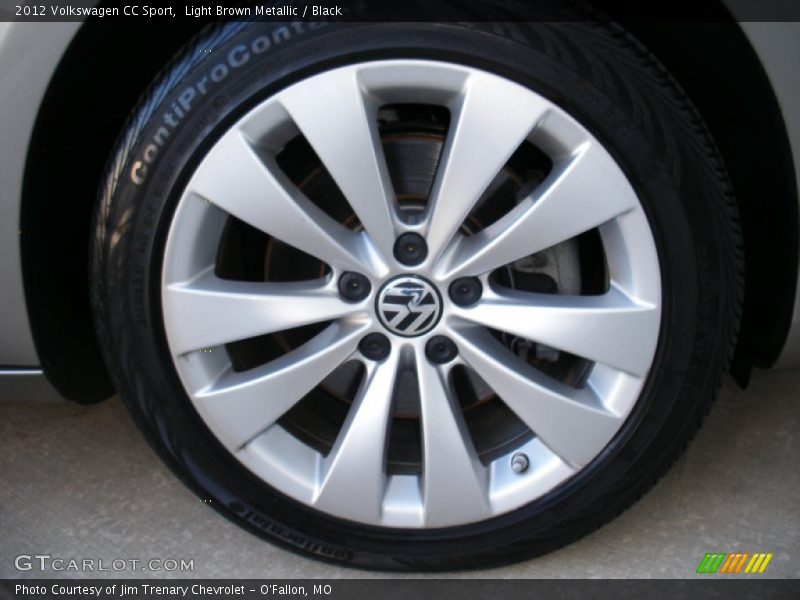 Light Brown Metallic / Black 2012 Volkswagen CC Sport