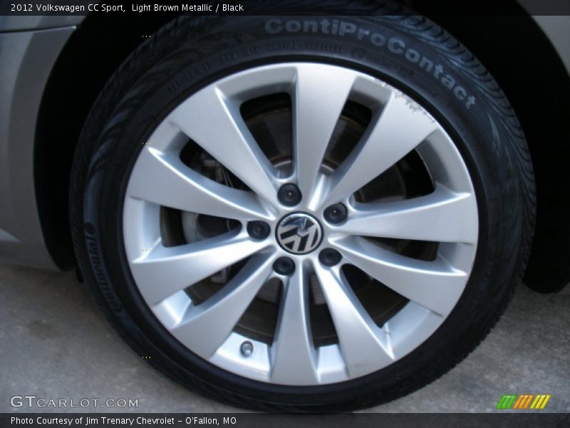 Light Brown Metallic / Black 2012 Volkswagen CC Sport