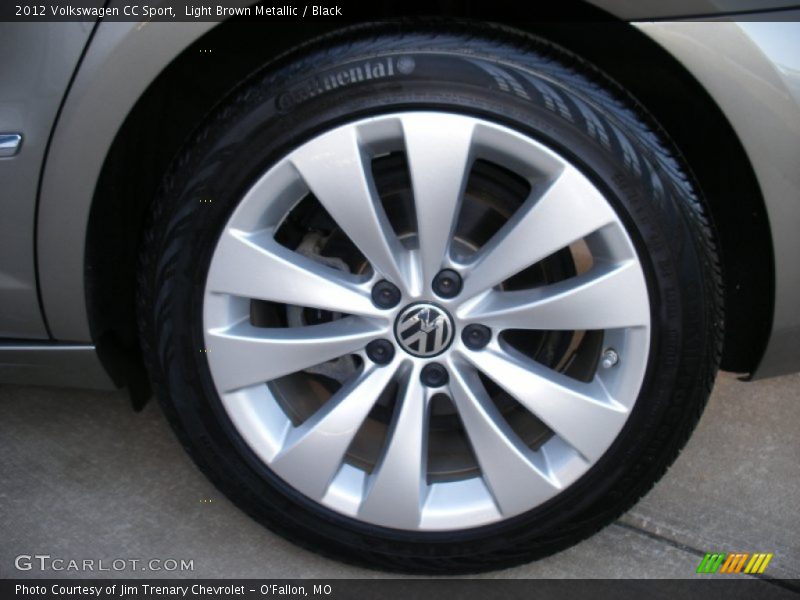 Light Brown Metallic / Black 2012 Volkswagen CC Sport