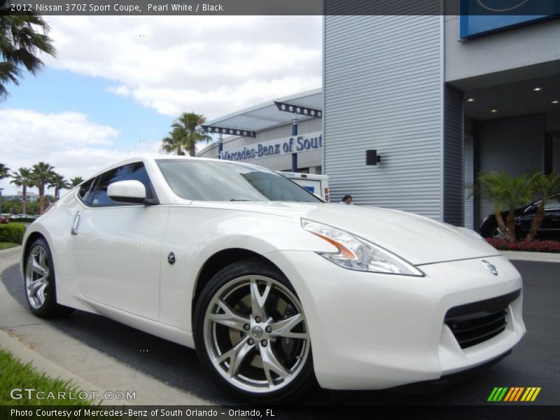 Pearl White / Black 2012 Nissan 370Z Sport Coupe