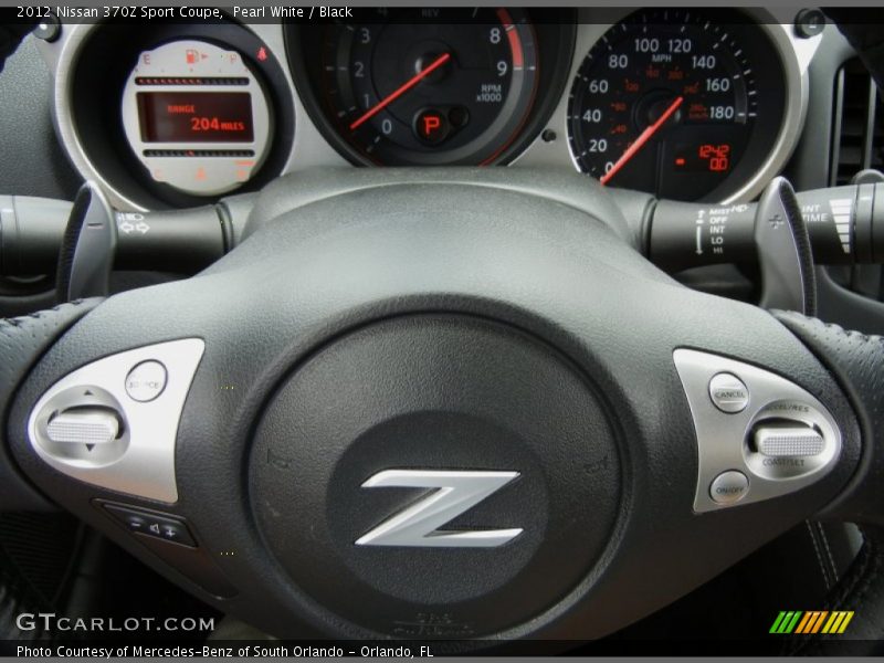 Pearl White / Black 2012 Nissan 370Z Sport Coupe