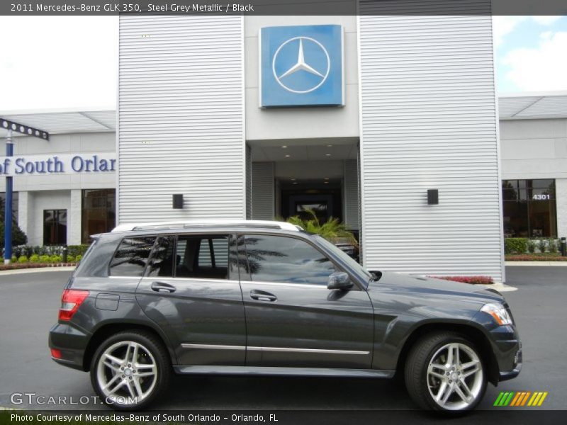 Steel Grey Metallic / Black 2011 Mercedes-Benz GLK 350