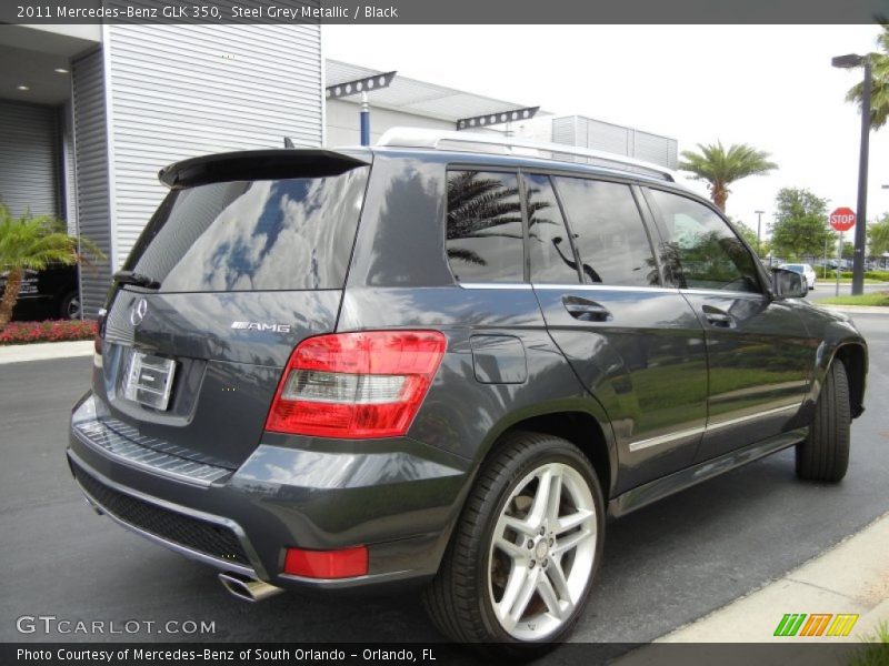 Steel Grey Metallic / Black 2011 Mercedes-Benz GLK 350