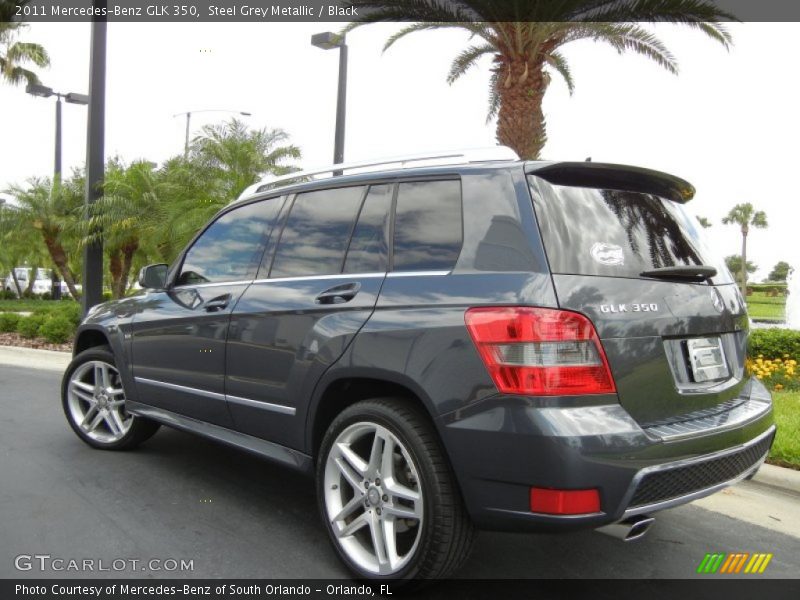 Steel Grey Metallic / Black 2011 Mercedes-Benz GLK 350