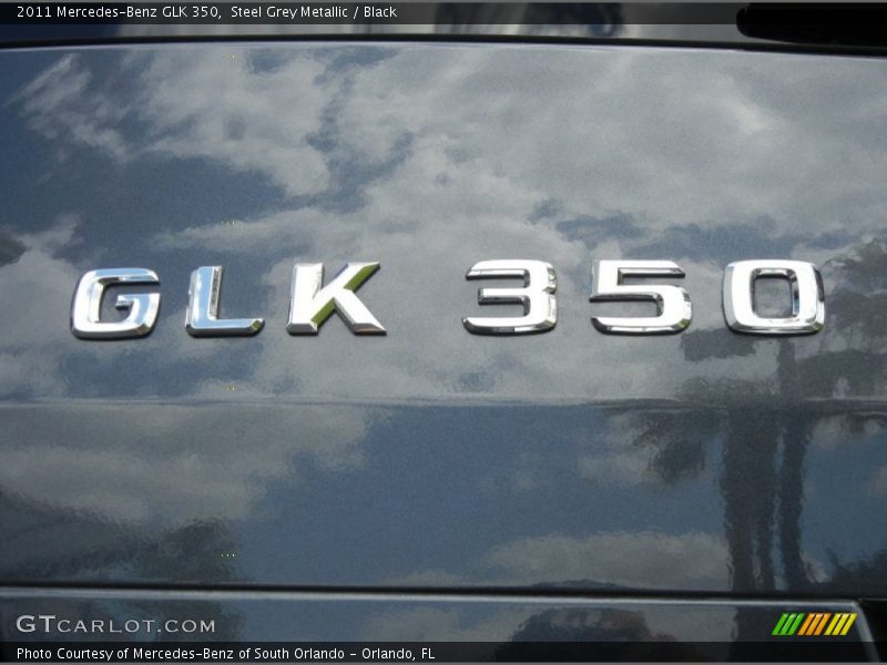 Steel Grey Metallic / Black 2011 Mercedes-Benz GLK 350