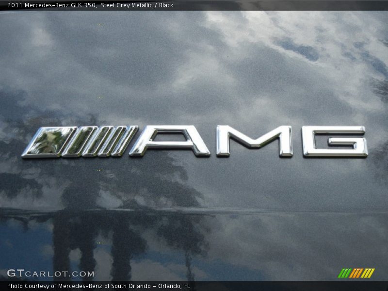 Steel Grey Metallic / Black 2011 Mercedes-Benz GLK 350