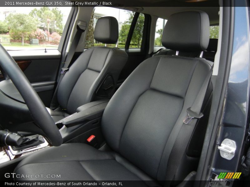 Steel Grey Metallic / Black 2011 Mercedes-Benz GLK 350
