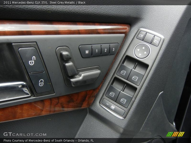 Steel Grey Metallic / Black 2011 Mercedes-Benz GLK 350