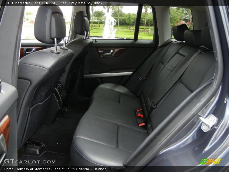 Steel Grey Metallic / Black 2011 Mercedes-Benz GLK 350