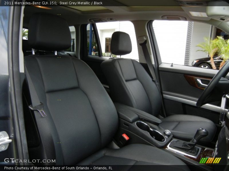 Steel Grey Metallic / Black 2011 Mercedes-Benz GLK 350