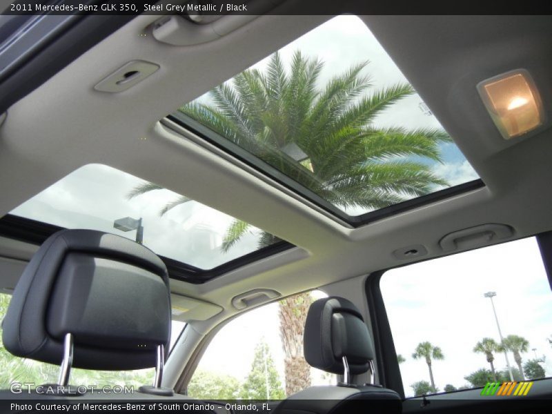 Steel Grey Metallic / Black 2011 Mercedes-Benz GLK 350