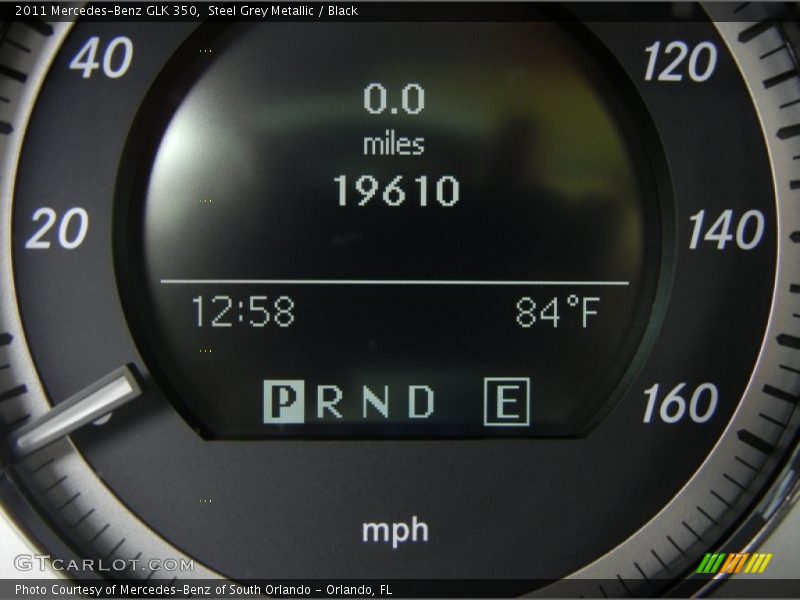 Steel Grey Metallic / Black 2011 Mercedes-Benz GLK 350