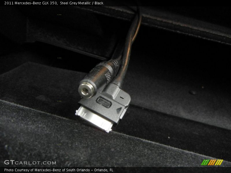 Steel Grey Metallic / Black 2011 Mercedes-Benz GLK 350