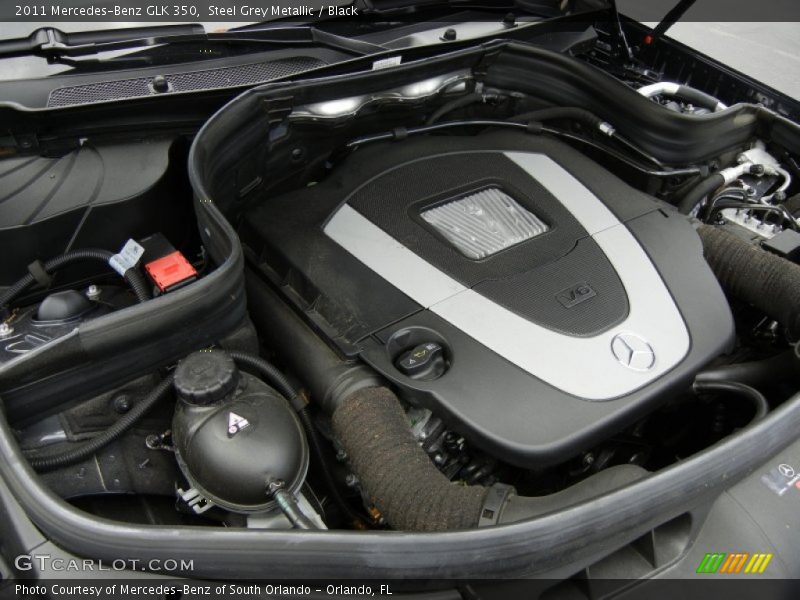 Steel Grey Metallic / Black 2011 Mercedes-Benz GLK 350