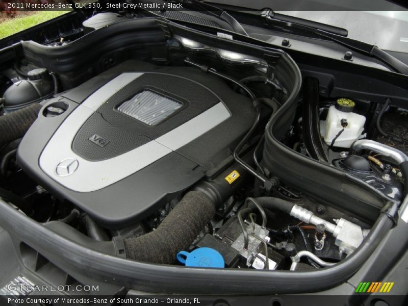 Steel Grey Metallic / Black 2011 Mercedes-Benz GLK 350
