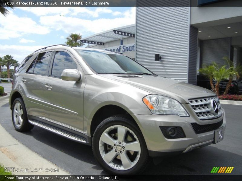 Pewter Metallic / Cashmere 2009 Mercedes-Benz ML 350