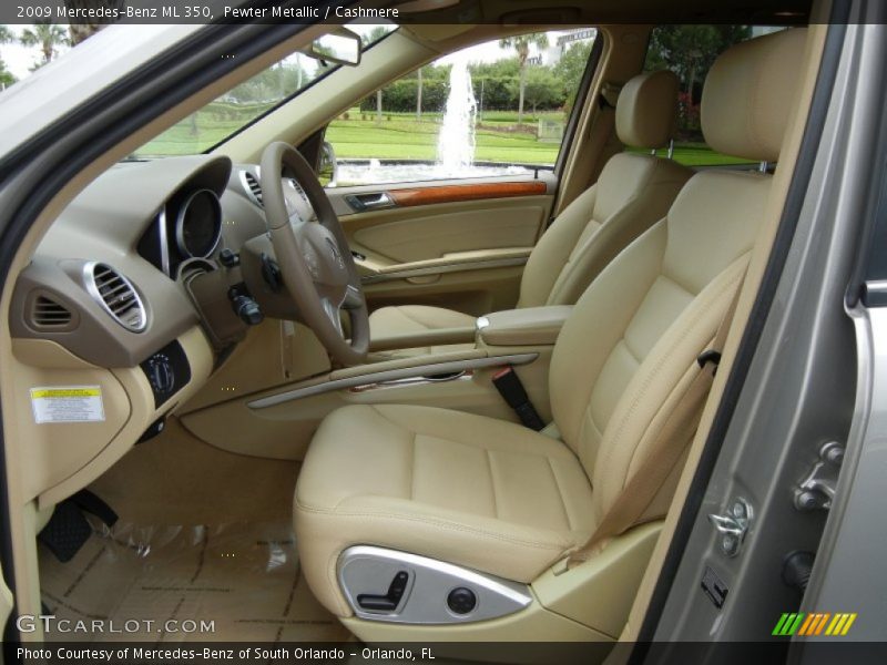 Pewter Metallic / Cashmere 2009 Mercedes-Benz ML 350