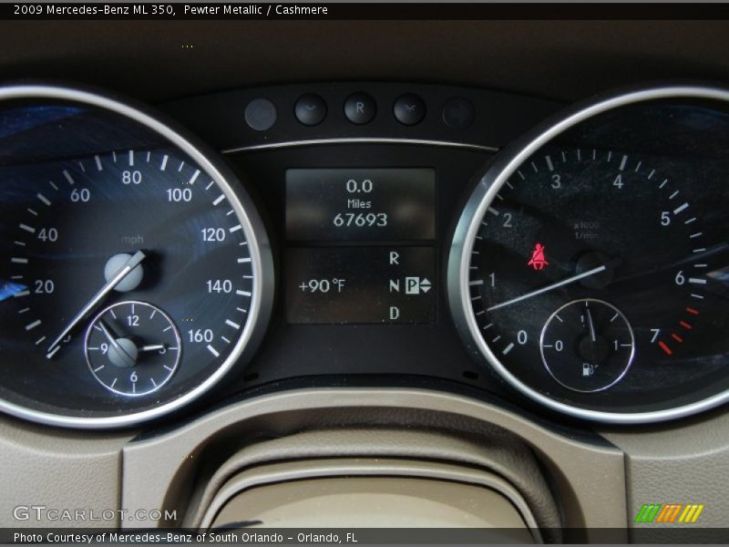 Pewter Metallic / Cashmere 2009 Mercedes-Benz ML 350