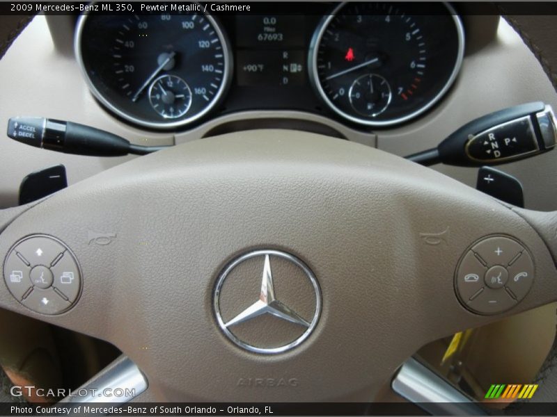 Pewter Metallic / Cashmere 2009 Mercedes-Benz ML 350