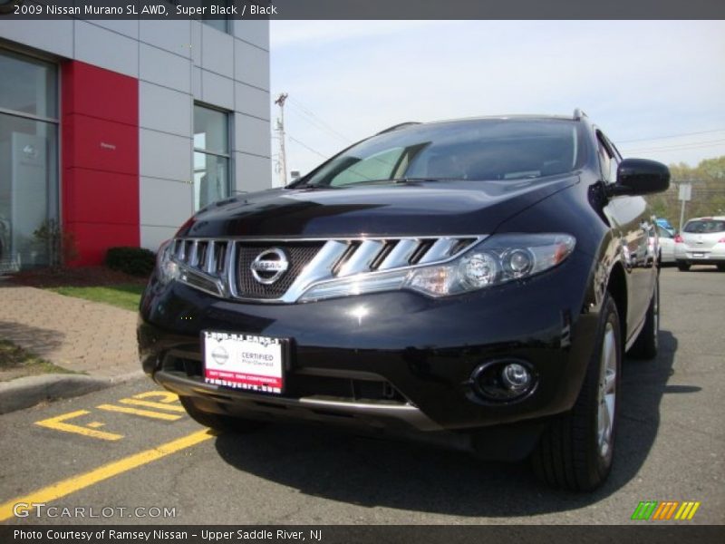 Super Black / Black 2009 Nissan Murano SL AWD