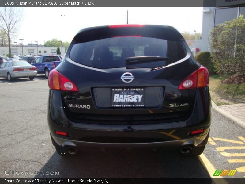 Super Black / Black 2009 Nissan Murano SL AWD