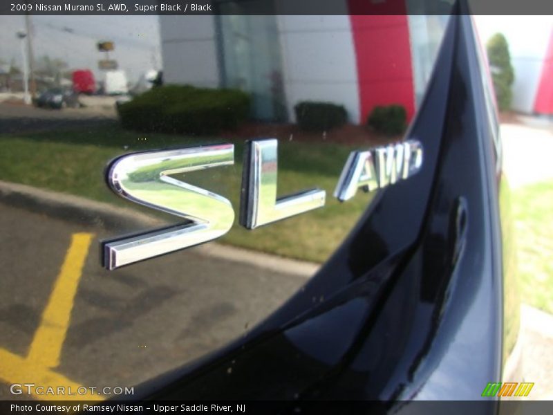 Super Black / Black 2009 Nissan Murano SL AWD