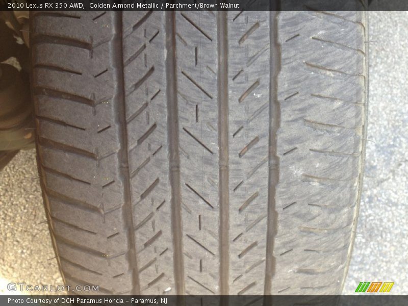 Golden Almond Metallic / Parchment/Brown Walnut 2010 Lexus RX 350 AWD