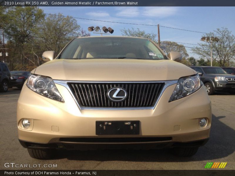 Golden Almond Metallic / Parchment/Brown Walnut 2010 Lexus RX 350 AWD