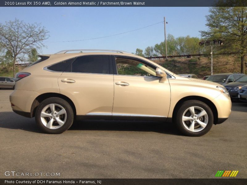 Golden Almond Metallic / Parchment/Brown Walnut 2010 Lexus RX 350 AWD