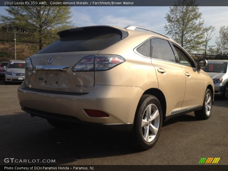 Golden Almond Metallic / Parchment/Brown Walnut 2010 Lexus RX 350 AWD