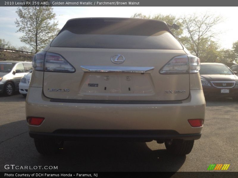 Golden Almond Metallic / Parchment/Brown Walnut 2010 Lexus RX 350 AWD
