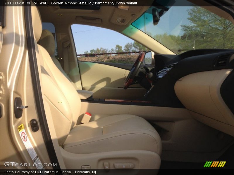 Golden Almond Metallic / Parchment/Brown Walnut 2010 Lexus RX 350 AWD